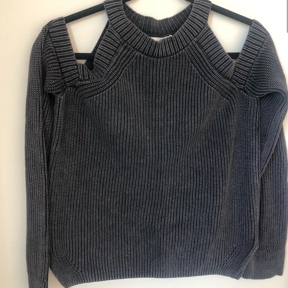 Rag and Bone Cold Shoulder Cotton Sweater - Picture 2 of 7